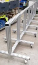 An image of a custom made rack we created